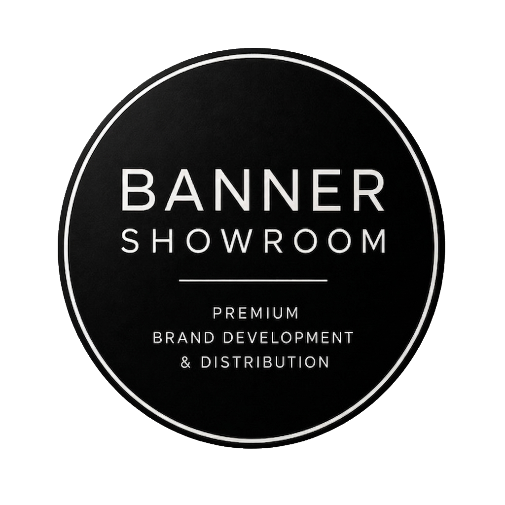 banner showroom logo